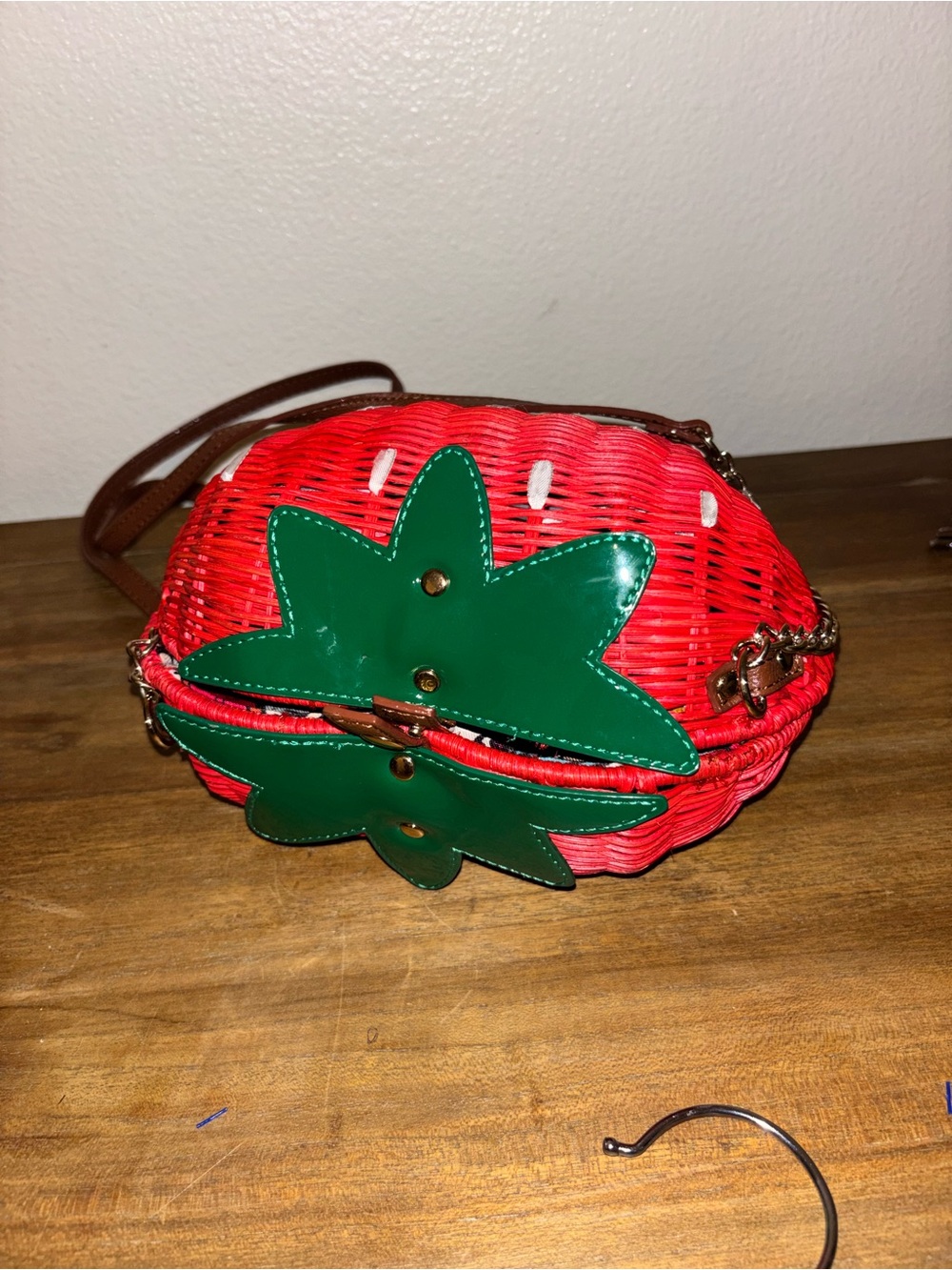 Betsey Johnson Strawberry
Wicker Purse Rare - Picture 5 of 6